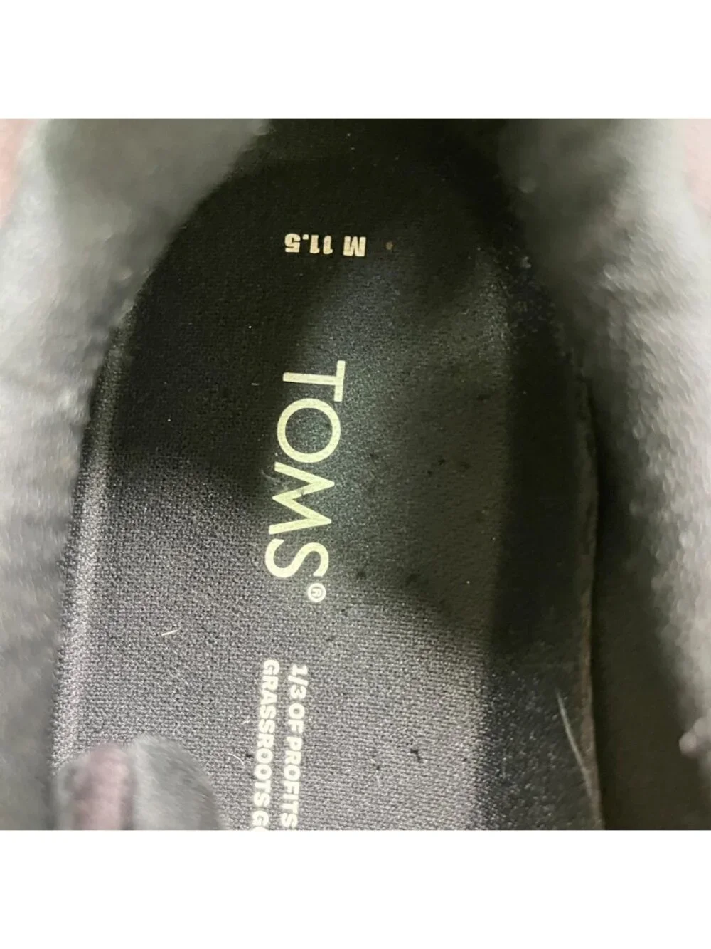 Toms Trvl Lite 2.0 Low Mens Size 11.5 Black Athletic Trainers Shoes Sneakers